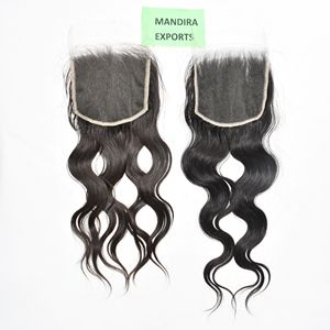 Extensions de cheveux humains vierges indiens 100% alignées sur les cuticules, qualité grossiste, dentelle HD 6*6, ondulation naturelle, double trame machine - Product Image 4