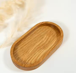 Plateau en bois de manguier fabriqué à la main de conception d'aspect simple petit plateau en bois fait à la main - Product Image 2