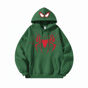 เสื้อฮู้ดลายแมงมุมผู้ชาย ผู้ผลิตเสื้อผ้าตามสั่ง เสื้อฮู้ด Spyder แบบ unisex ไซส์ใหญ่ เสื้อฮู้ดลายแมงมุมผู้ชาย สกรีนโลโก้ตามสั่ง ราคาถูก - Product Image 1