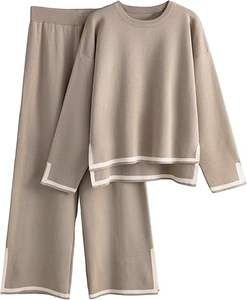 Conjunto Deportivo Informal para Mujer 2024, Chándal de Punto Cómodo, Sudadera de Dos Piezas, Chándales para Mujer - Product Image 1