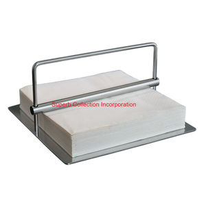 Stainless Steel Napkin Holder With <b>Weighted</b> <b>Arm</b> For Dining Table Modern Tissue Dispenser For Kitchen Countertop & Restaurant - Product Image 2