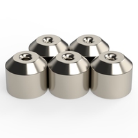 Magnet Neodymium Permanen N30 N33 N35 N52 Bentuk Bulat Silinder Kuat Kait Magnetik Kustom