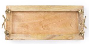 Juego de 2 Bandejas de Madera de Excelente Calidad para Servir, Decoración y Estilo del Hogar a Bajo Precio por Exportador - Product Image 3