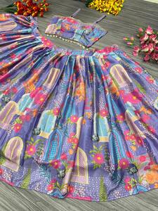 Vous présenter la plus belle dernière collection Lehenga vente en gros et exportation de taureau par Fabzone - Product Image 6