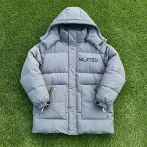Chaqueta de invierno acolchada larga para hombre, con capucha, cálida, con múltiples bolsillos, con cremallera, para exteriores, OEM, ODM, venta al por mayor - Product Image 5