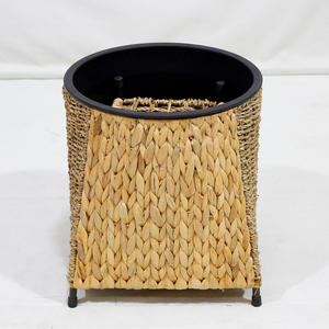 Artex Dong Thap usine jonc de mer naturel et jacinthe d'eau artisanat grands pots de jardinière pour la décoration de jardin extérieur - Product Image 4