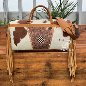 กระเป๋าเดินทางหนังวัวแท้สำหรับทุกเพศ - Product Image 1