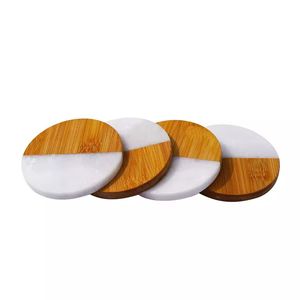 Ensemble de sous-verres carrés faits à la main en bois de résine nouveau Design personnalisé carré le plus chaud sous-verre de boisson sous-verre de thé utilisation de cuisine de Super qualité - Product Image 3