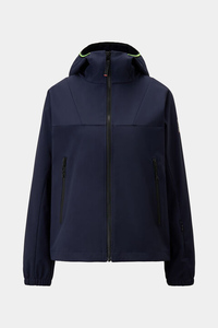 Veste Leska Softshell pour femmes bleu foncé de qualité supérieure personnalisée Prix d'usine Manches complètes et vestes d'extérieur coupe-vent pour femmes - Product Image 6