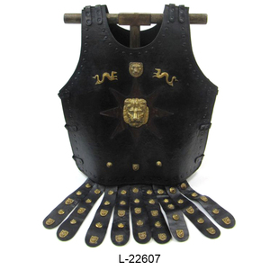 Armure en cuir noir médiévale, jupe pour femme, Inde - Product Image 5