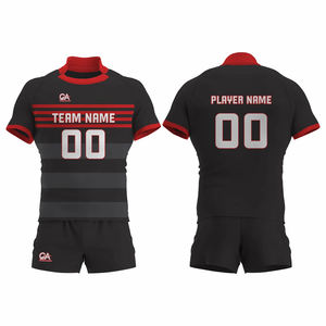Uniformes de rugby para hombre de primera calidad de tendencia superior, uniforme de fútbol de buena venta ajustado de fábrica con impresión de logotipo personalizado - Product Image 6