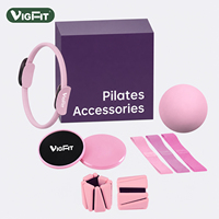 Kit d'accessoires Pilates d'usine d'origine pour l'entraînement du tronc, comprenant Anneau de Pilates, Ballon de gym, Bandes de résistance, Slider et Lestes de cheville