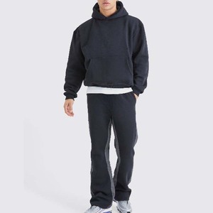 Conjunto de pantalones de chándal y Sudadera con capucha personalizados para hombre, de gran tamaño Sudadera con capucha, pantalones de Jog con hombros caídos, ropa de calle, pantalones apilados, chándal para hombre - Product Image 2