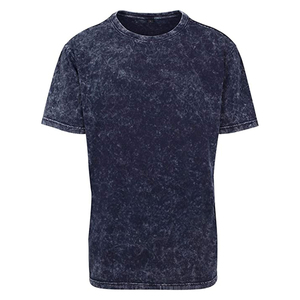Nuevas camisetas de lavado ácido de moda para hombres Oem, camisetas lavadas con piedra de Hip-Hop hechas a medida, camisetas casuales de verano desteñidas - Product Image 1