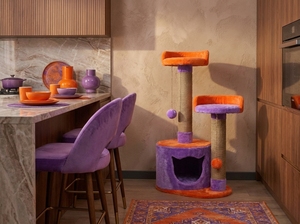 Torre y Árbol para Gatos Elite Sunset Palace Classic de Yute con 3 Niveles, Empaquetado en Cartón Ecológico para Uso en Interiores - Product Image 4