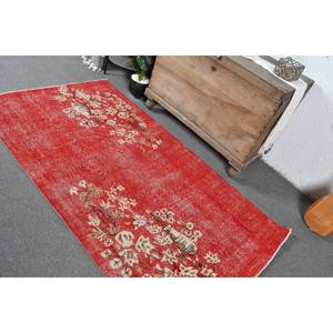 Tapis Vintage Rouge Beige 3,6x6,5 pieds Tapis Turcs - Product Image 4