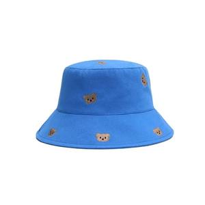 Four Seasons Cotton Cartoon Bear Embroidery Bucket <b>Hat</b> Fisherman <b>Hat</b> Outdoor Travel <b>Sun</b> Cap for <b>Men</b> and Women 201 - Product Image 3