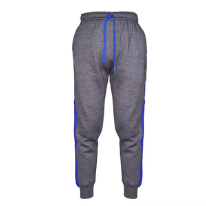 Collection d'hiver, survêtement pour homme, bleu et gris, bloc de couleur, coton, molleton technique personnalisé, ensemble deux pièces, streetwear, vente en gros - Product Image 4