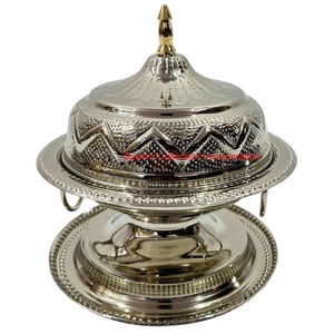 Pot de date en laiton fait à la main, bol de service traditionnel au design doré pour café, fête et mariage, ustensiles de cuisine - Product Image 2