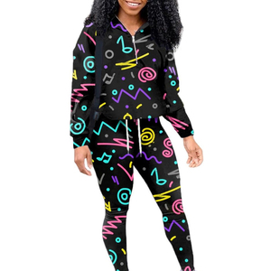 Chándales de impresión por sublimación para mujer con estilo nuevo y de alta calidad, chándales de moda para mujer con impresión de diseño personalizado - Product Image 1