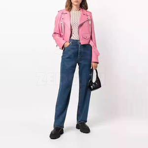 Chaqueta de cuero ligera de talla grande al por mayor para mujer, tops de punto transpirables a la moda, chaqueta de cuero al por mayor - Product Image 2