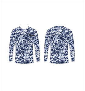 T-shirt à manches longues Ferocious, imprimé géométrique abstrait, col rond, séchage rapide, haut tricoté décontracté pour homme, vente en gros, OEM personnalisé - Product Image 6