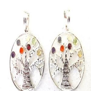 จี้โลหะธีมเจ็ดจักระ พร้อมเคลือบเงิน และเครื่องรางหินเต่าเพื่อการบำบัด - Product Image 4