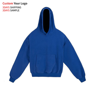 High Quality Heavyweight 100% Cotton Winter Embroidered Cropped Hoodie Boxy Fit Oversize 400GSM <b>Pullover</b> Windproof Eco-Friendly - Product Image 4