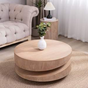 Mesa de Centro de Madera Diseñada para un Rendimiento Duradero que Ofrece un Aspecto de Madera Rico y una Presencia Confortable en la Sala de Estar - Product Image 1