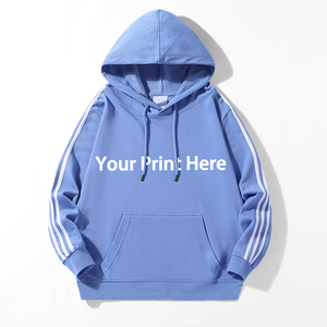 <b>Men's</b> <b>Hoodie</b> Drawstring Rib Hem Polyester Spandex Mixed Fabric <b>Hoodie</b> Loose Casual <b>Hoodie</b> for <b>Men</b> Custom Logo - Product Image 1