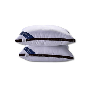 Hotel Supply Compressible <b>Neck</b> <b>Pillow</b> with Striped Cotton Fabric OEM ODM Vietnam Factory Bulk Wholesale Direct Price - Product Image 1