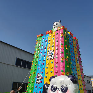 Tour Escalade Gonflable Commercial Thème Panda Mur Escalade pour Parc Attractions Terrain Jeu - Product Image 5