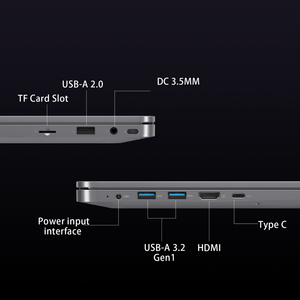 Ordinateurs portables intelligents AI AMD Ryzen 9 Quad Core 144Hz 15,9 pouces Type C USB3.2 Boîtier métallique 16 Go DDR5 512 Go SSD+HDD Windows 10 Étudiant - Product Image 5