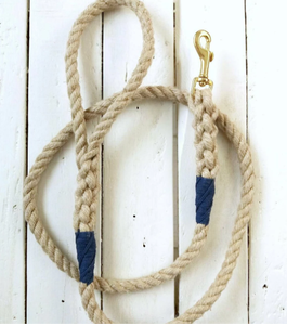 Montauk Rope Dog Lead/ <b>Leash</b> Cotton Handmade Customized Rope <b>Leash</b> - Product Image 1