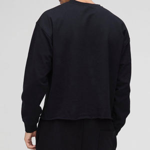 Sudadera con cuello redondo de mezcla de algodón para hombre, sudaderas estampadas de temporada de invierno, sudadera de manga larga personalizada - Product Image 3