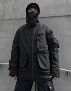 Chaqueta cortavientos de concha suave para exteriores para hombre para invierno, Calle y deportes, impermeable, térmica para escalar montañas, OEM - Product Image 6