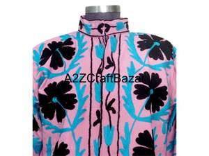 Chaqueta Bomber de Punto para Mujer, Invierno/Primavera, con Bordado Indio Suzani, Patrón Floral, Tela de Pato, Relleno de Algodón, Regalo para Ella - Product Image 3