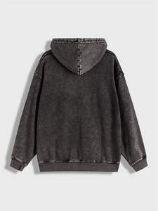 High Quality <b>Men's</b> Regular Fit <b>Quarter</b> <b>Zip</b> <b>Fleece</b> Heavyweight 100% Cotton Solid Winter Performance Hoodie Custom - Product Image 2