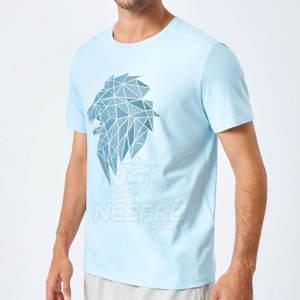 Último estilo superventas de los hombres de punto 100% algodón personalizado camiseta de secado rápido transpirable ecológico - Product Image 3