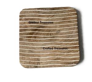 Juego de Posavasos de Madera de Primera Calidad con Diseño de Resina Personalizado para Desayuno, Vajilla, Café y Vino - Product Image 3