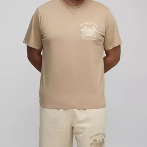 ชุดวอร์มแบบสวมหัวสำหรับผู้ชายกางเกงขาสั้นพิมพ์ลายไซส์ใหญ่พิเศษชุดวอร์มแบบลำลองระบายอากาศคุณภาพพรีเมียม - Product Image 1