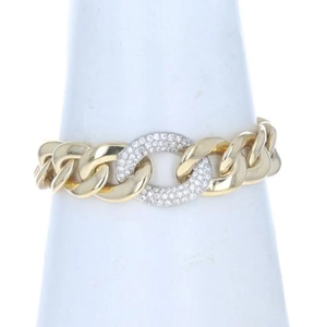 สร้อยข้อมือเทนนิสชุบทอง14K สำหรับผู้ชายสร้อยข้อมือเพชรแข็งสร้อยข้อมือสำหรับงานแต่งงานเครื่องประดับแฟชั่น - Product Image 1