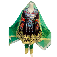 Trajes afganos antiguos hechos a mano para mujer, estilo Kuchi tribal, mangas largas, cremalleras, encaje, hermosos vestidos casuales estilo bohemio.