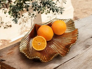 Bols de noix élégants en forme de feuille d'or parfaits pour servir des noix de cajou, des pistaches ou des collations Design élégant et fonctionnel - Product Image 6