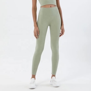 Leggings sans couture en Spandex/Nylon respirant à taille haute pour femmes, design tendance, durables, sublimation, vente en gros, faible MOQ - Product Image 1