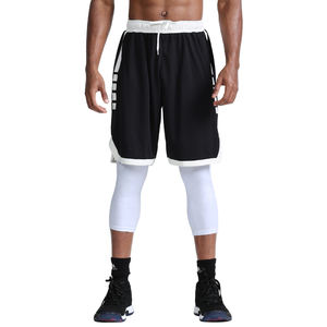 Shorts de sport et de basketball Uabrav personnalisés pour hommes, 100 % coton, séchage rapide, avec logo imprimé par transfert thermique sur le devant - Product Image 3