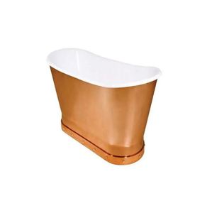 Meilleure vente Baignoire en cuivre autoportante redéfinie de luxe Baignoire double pantoufle Baignoire en cuivre de luxe abordable et abordable - Product Image 1