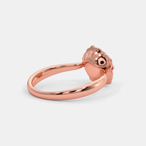 Anillo de Zafiro Rosa Natural y Diamantes para Mujer en Oro Rosa, Gema Luminosa, Anillo de Aniversario, Boda, Joyería Fina, Regalo - Product Image 6