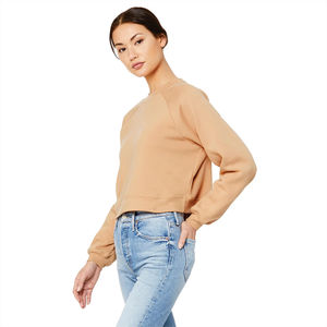 Sweat-shirt à capuche court personnalisable pour femme d'automne avec logo avant pour vêtements de sport Street Trends Casual Top - Product Image 2