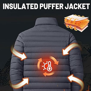 Chaqueta Acolchada Ligera Personalizada para Hombre, Corte Holgado, Resistente al Agua, Abrigo Acolchado, Aislamiento Térmico, Fabricante OEM, Proveedor Mayorista - Product Image 3